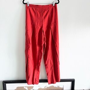 Orange Flare Leg Pants